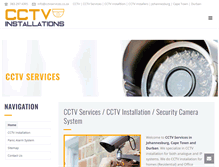 Tablet Screenshot of cctvservices.co.za